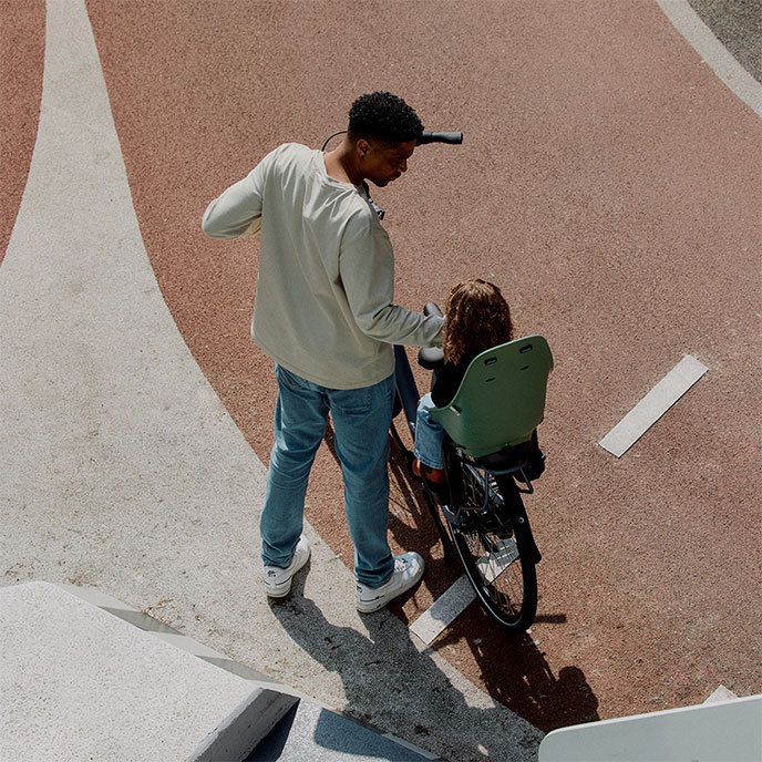 Tylne siodełko rowerowe z adapterem do bagażnika