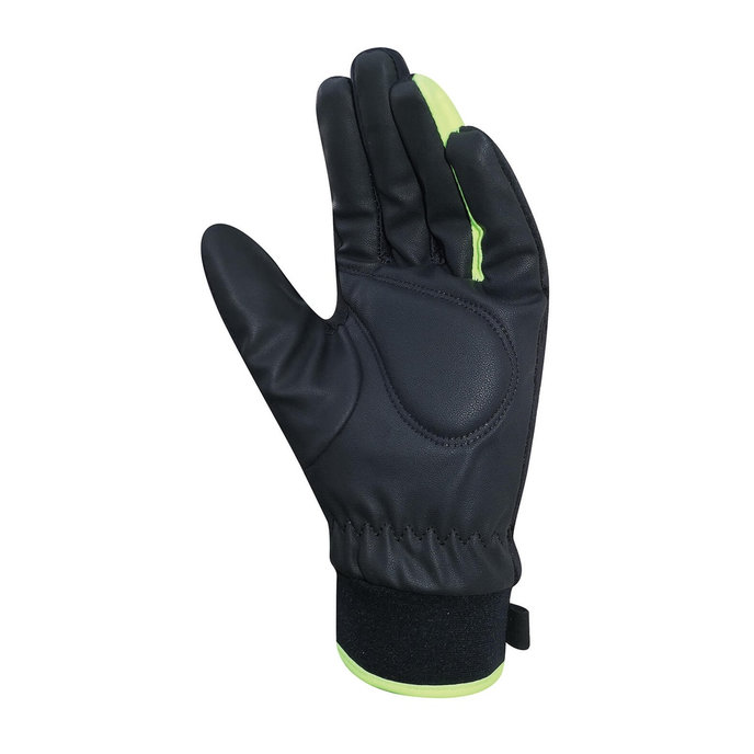 Zimowe rękawiczki rowerowe dla dzieci Kids Wodoodporne czarno/neonowożółte