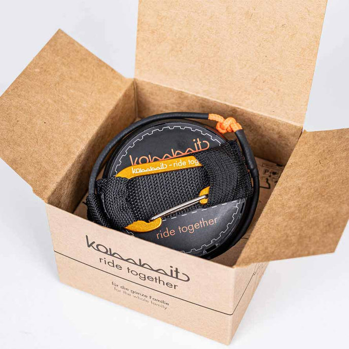 Samozwijająca się lina holownicza do roweru