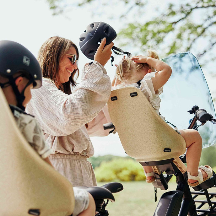 Fotelik rowerowy przedni BIO z adapterem