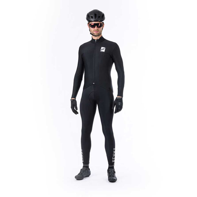 Zimowa koszulka rowerowa ESCAPE Black