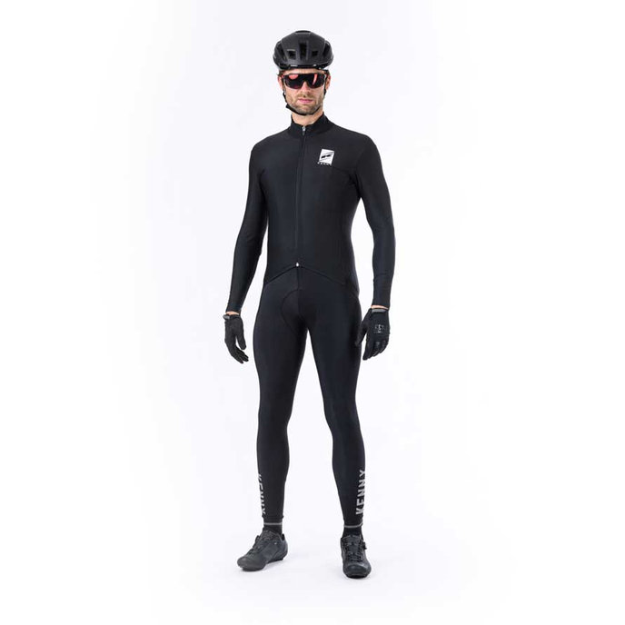 Zimowa koszulka rowerowa ESCAPE Black