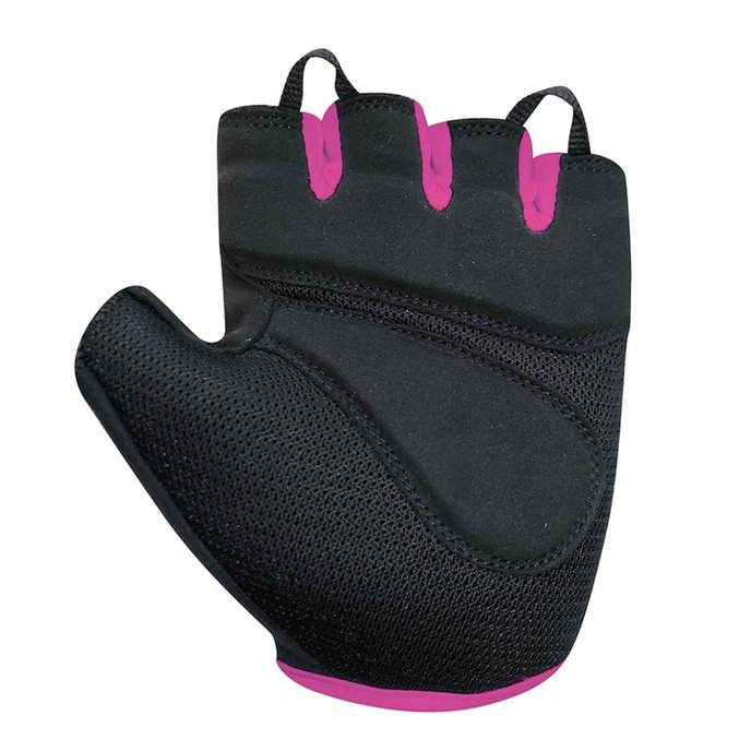 Rękawiczki rowerowe damskie Lady Gel czarno-różowe