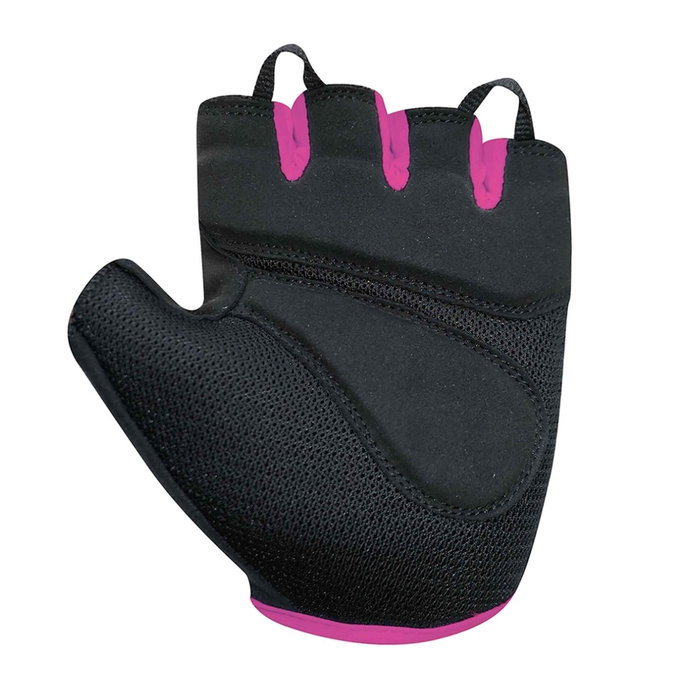 Rękawiczki rowerowe damskie Lady Gel czarno-różowe