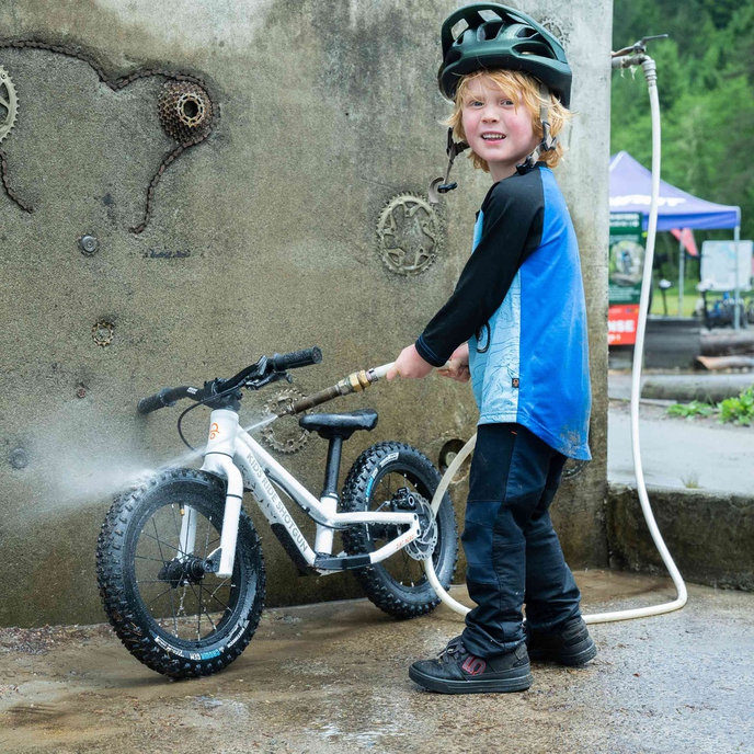 Wiatroodporna dziecięca koszulka MTB Dino