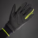Zimowe rękawiczki rowerowe dla dzieci Kids Wodoodporne czarno/neonowożółte