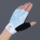 Rękawiczki rowerowe damskie Lady Tie Dye jasnoniebieskie