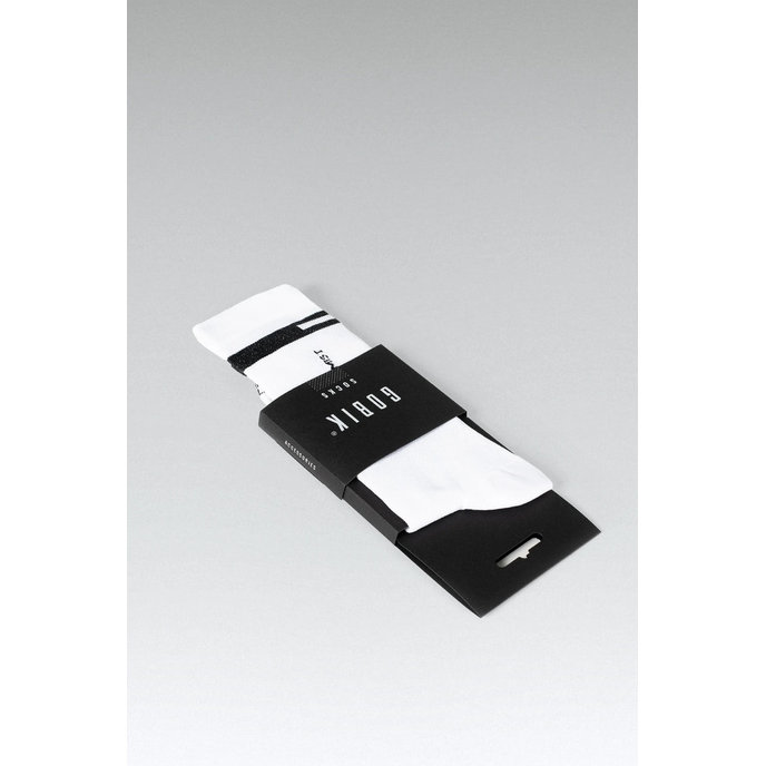 GOBIK skarpety SUPERB WHITE UNISEX EXTRA LONG HORIZON