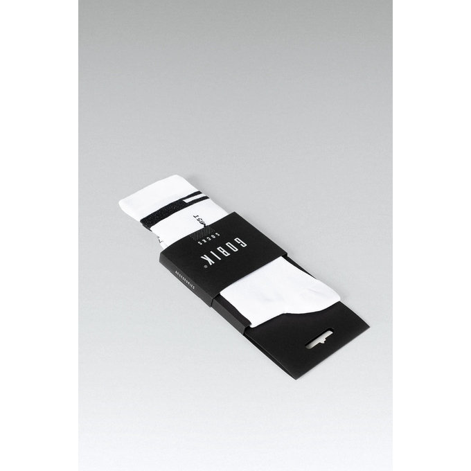 GOBIK skarpety SUPERB WHITE UNISEX EXTRA LONG HORIZON