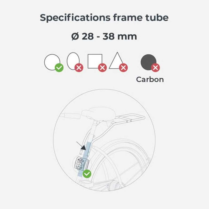 Fotelik rowerowy tylny Ta-ke z adapterem i bagażnikiem na ramę SET