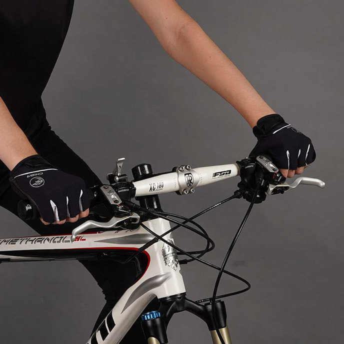 Rękawiczki rowerowe damskie BioXCell Lady czarne