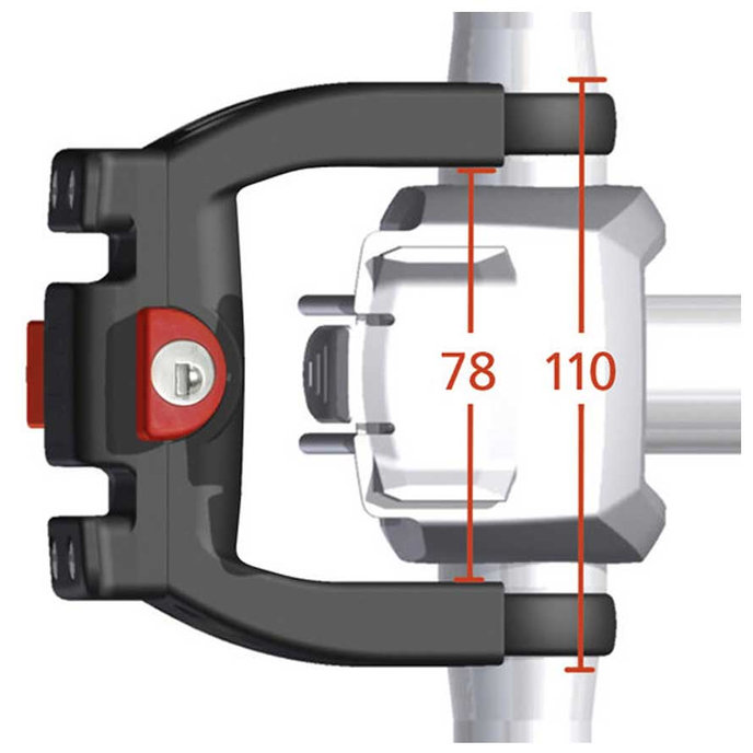 Adapter do kierownicy roweru elektrycznego 22-26 mm/31,8 mm z blokadą