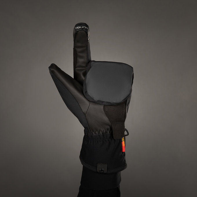 Zimowe rękawiczki rowerowe dla dorosłych Alaska Pro czarne