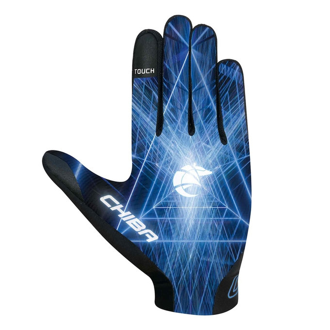 Rękawiczki rowerowe Trinity Youth dla dzieci, czarno-niebieskie