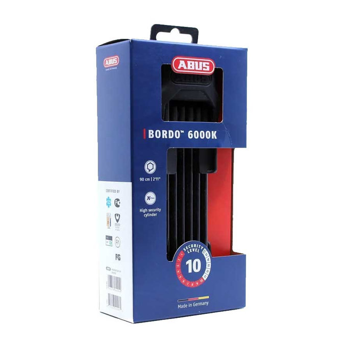 Zamek Bordo 6000K/90 BK SH