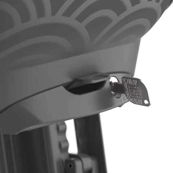 Fotelik rowerowy tylny Ta-ke z adapterem i bagażnikiem na ramę SET