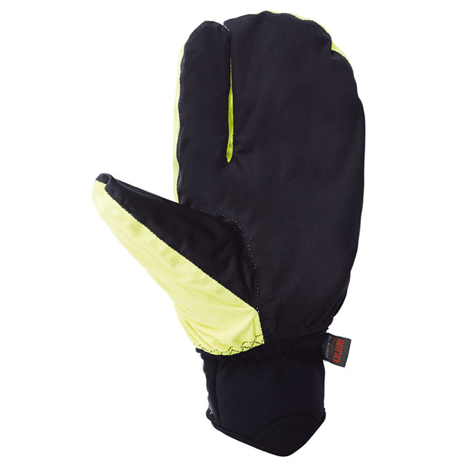 Zimowe rękawiczki rowerowe dla dorosłych Express+ czarno-neonowe