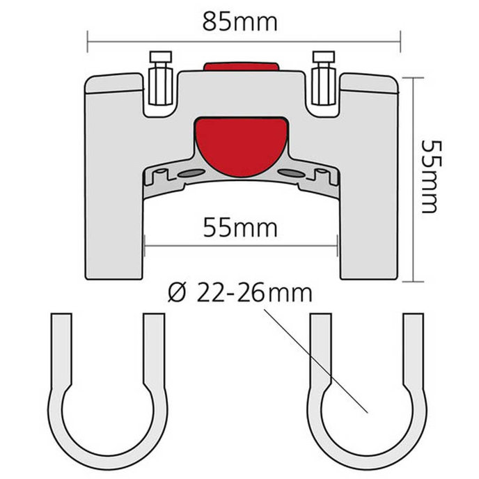 Adapter kierownicy Ø 22–26 mm