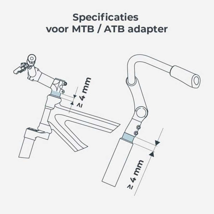 Fotelik przedni Take z adapterem MTB/ATB