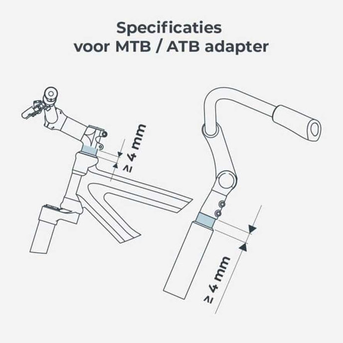Fotelik przedni Take z adapterem MTB/ATB