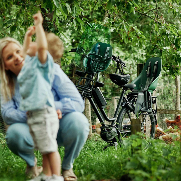 Tylne siodełko rowerowe BIO z adapterem do bagażnika