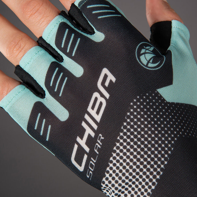 Rękawiczki rowerowe Solar dla dorosłych turkusowe