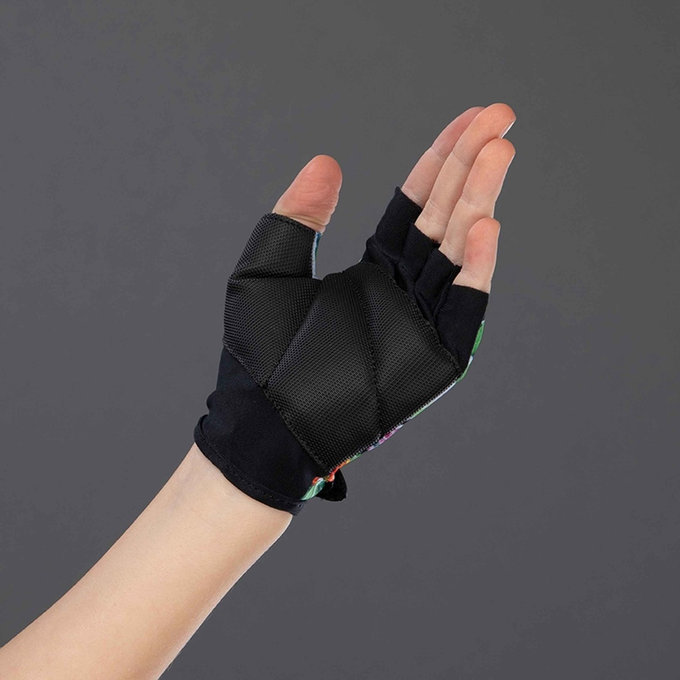 Rękawiczki rowerowe dla dzieci COOL KIDS Flamingo