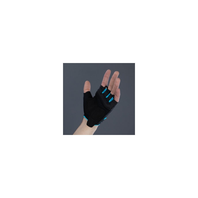 Rękawiczki rowerowe Air Master dla dorosłych, czarno-turkusowe