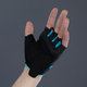 Rękawiczki rowerowe Air Master dla dorosłych, czarno-turkusowe