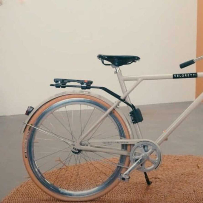 Fotelik rowerowy tylny Ta-ke z adapterem i bagażnikiem na ramę SET