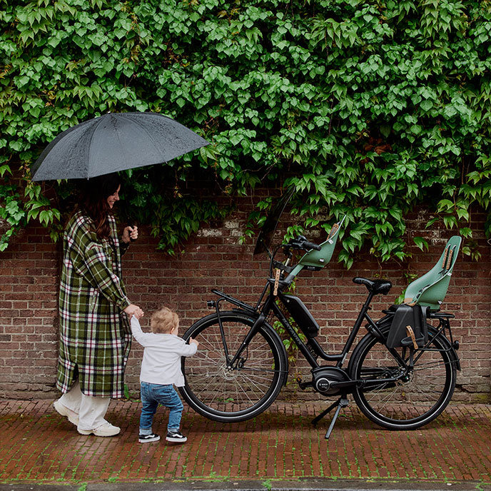 Fotelik rowerowy przedni z adapterem