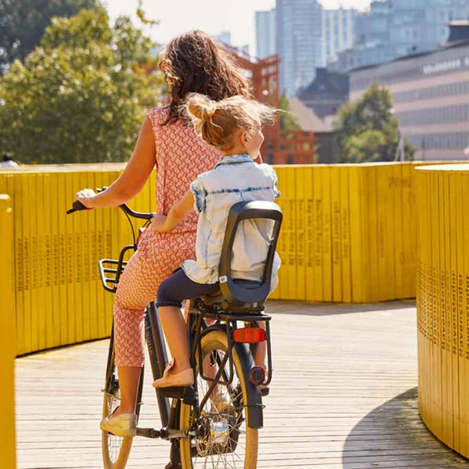 Tylne siedzenie JUNIOR z adapterem do bagażnika rowerowego