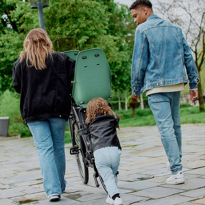 Tylne siodełko rowerowe z adapterem do bagażnika