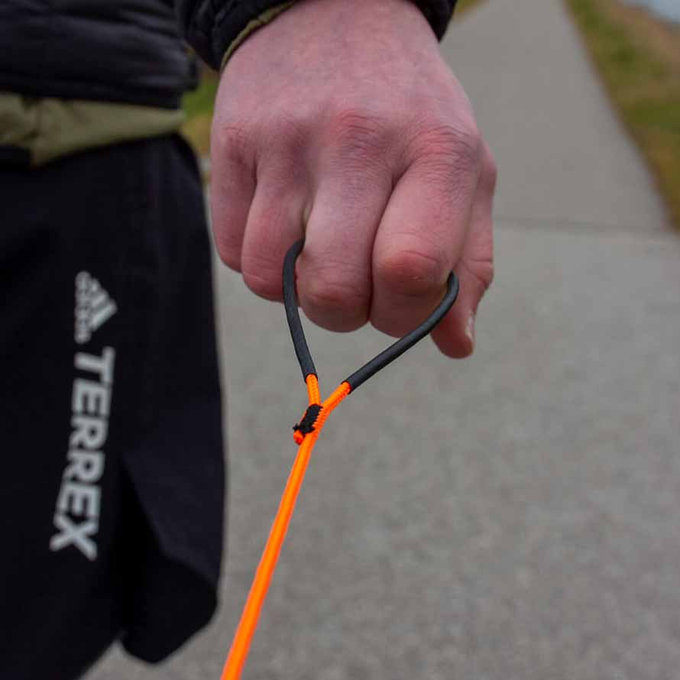 Samozwijająca się lina holownicza do roweru