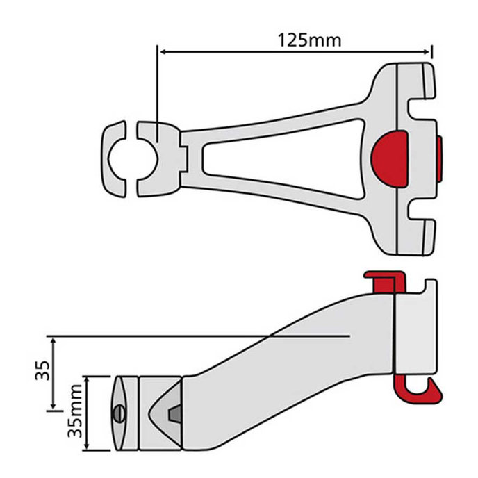 Adapter do mostka Ø 22,2 - 25,4 mm