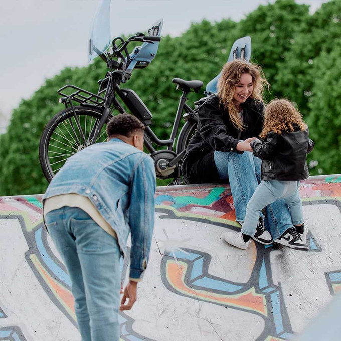 Tylne siedzenie Ta-ke z adapterem do bagażnika rowerowego