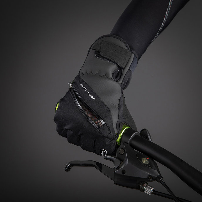 Zimowe rękawiczki rowerowe dla dorosłych City Liner czarne