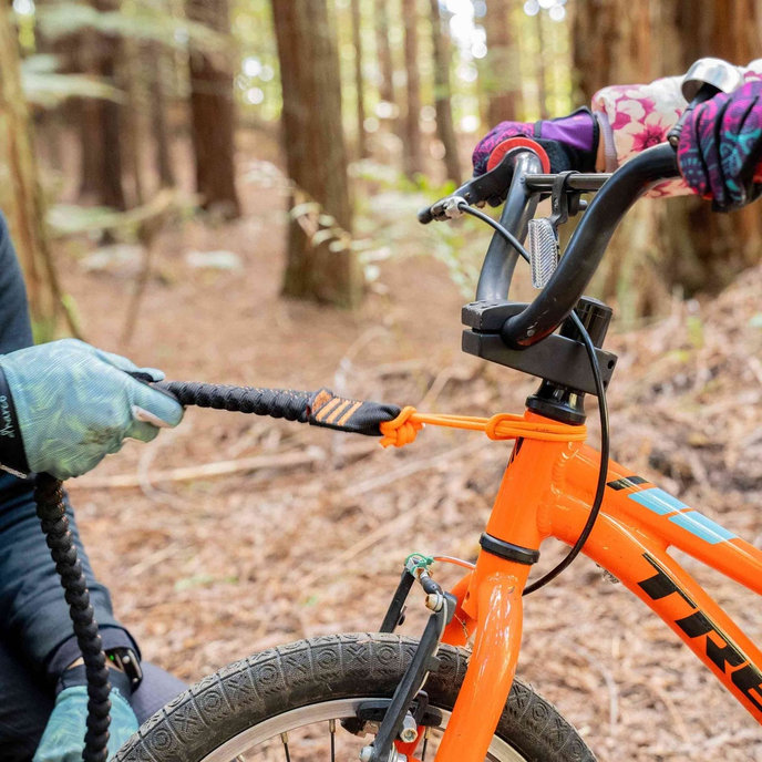 Linka do holowania roweru pomarańczowa